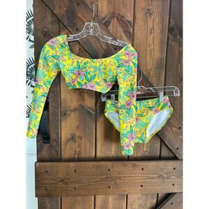 Art Class girls' 10 long-sleeve rashguard swimwear set